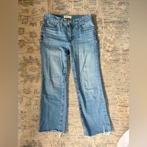 Madewell Petite Cali Demi-Boot Jeans in Enmore Wash: Raw-Hem Edition